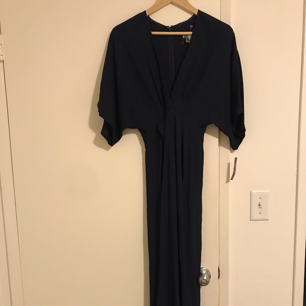 Reformation Navy Maxi dress